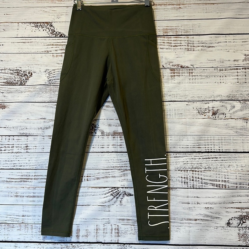 Rae Dunn Strength Leggings Size S